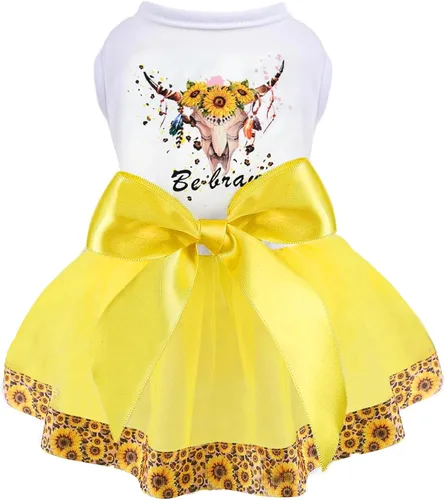 Miniatura 19 de Feliz cumpleaños linda falda rosa para perras pequeñas, vestido de primavera/verano