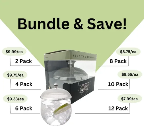 Miniatura 3 de Fundas de acero inoxidable para bebidas (paquete de 2), fundas para copas de vino para exteriores, protegen cócteles, tazas de café, tazas de té