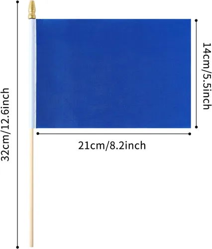 Miniatura 2 de ZXvZYT Paquete de 100 banderas de color sólido, pequeñas, pequeñas, lisas, blancas, rojas, amarillas, verdes, naranjas, azules, negro, morado, rosa