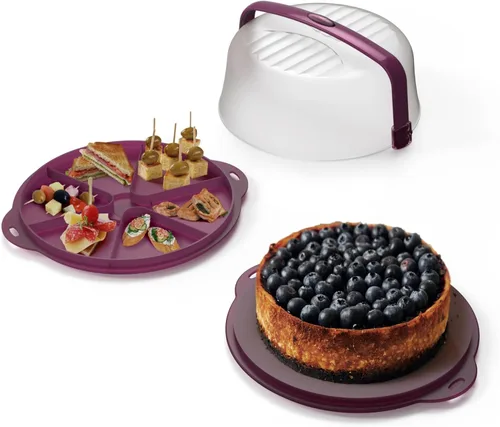Miniatura 2 de Casa - Domo para tartas, color violeta, 11.8 x 14.6 x 6.3 in