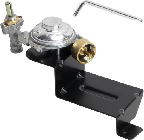 Outspark 80477 Regulador de válvula de parrilla de gas para parrilla de gas Weber Q100 Q120, piezas de repuesto de regulador de parrilla para Weber