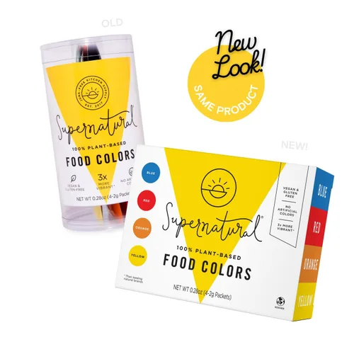 Miniatura 8 de Supernatural Colores alimentarios 100% a base de plantas, 3 veces más vibrantes, sin colores artificiales, vegano, kosher, sin gluten, 0.28 onzas