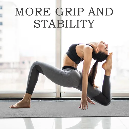 Miniatura 6 de Toallas de yoga, toalla antideslizante para esterilla de yoga caliente con puntos de agarre, manta de yoga de microfibra suave súper absorbente