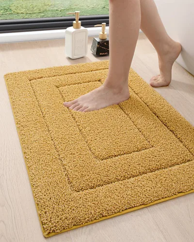 Miniatura 15 de DEXI - Alfombra de baño antideslizante, absorbente, de alta calidad, lavable a máquina, cómoda alfombra para cuarto de baño