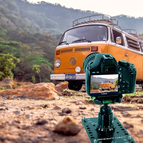 Miniatura 3 de Cam Caddie Placa de queso ultra plana de ángulo bajo POD/trípode para cámaras DSLR, sin espejo y de acción