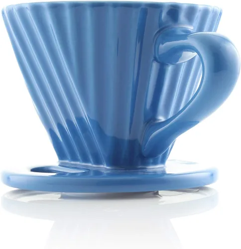 Miniatura 2 de Chantal "Lotus cerámica verter sobre el gotero de café, 8 onzas (Blue Cove)
