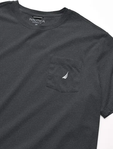 Miniatura 2 de Nautica Big Tall playera de manga corta con ancla y bolsillo