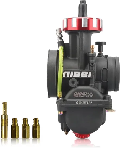 Miniatura 15 de NIBBI Carburador PWK de 24 mm con carburador Jets, Compatible con 125 cc-150 cc YAMAHA KAWASAKI SUZUKI Apollo SSR TTR SYM TAOTAO ATV, moto de cross