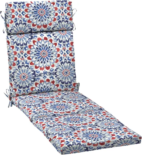 Miniatura 20 de ARDEN - Cojín para tumbona para exteriores, 21 x 72 pulgadas, resistente a la intemperie, a la lluvia y a la decoloración, para tumbona Aqua Leala