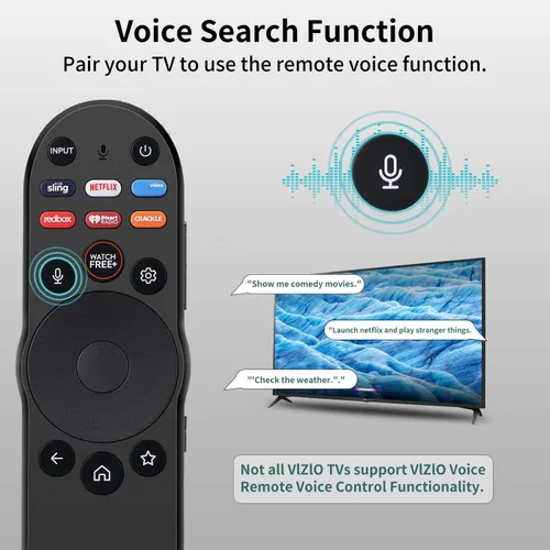 Miniatura 4 de Control remoto por voz para VIZIO-Smart-TV, reemplazo remoto, XRT270 Control de voz universal para VIZIO SmartCast D/P/M/V Series 4K Quantum Smart