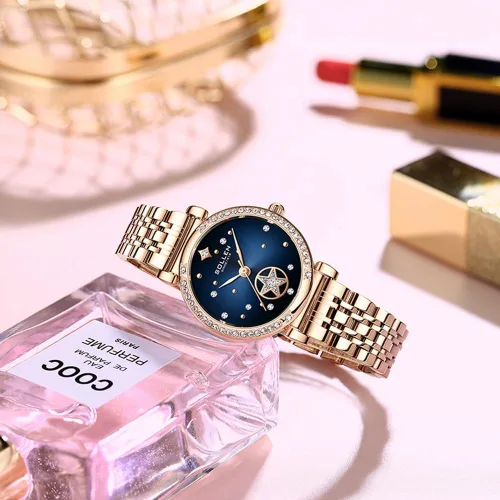 Miniatura 2 de SOLLEN Reloj de cuarzo para mujer, relojes analógicos de cuarzo de moda impermeables para mujer