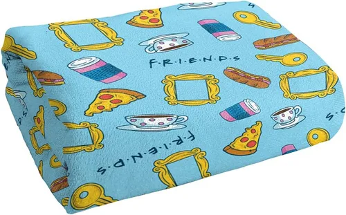 Miniatura 3 de LOGOVISION Toalla de playa con licencia oficial de Friends Food Pattern de 30 x 60 pulgadas