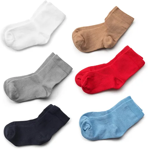 Miniatura 11 de Silky Toes Juego de 6 pares de calcetines de bambú para bebés y niñas