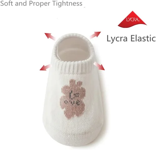 Miniatura 5 de Calcetines de suelo para bebé con empuñaduras antideslizantes para niños pequeños recién nacidos, antideslizantes, unisex, para niño y niña
