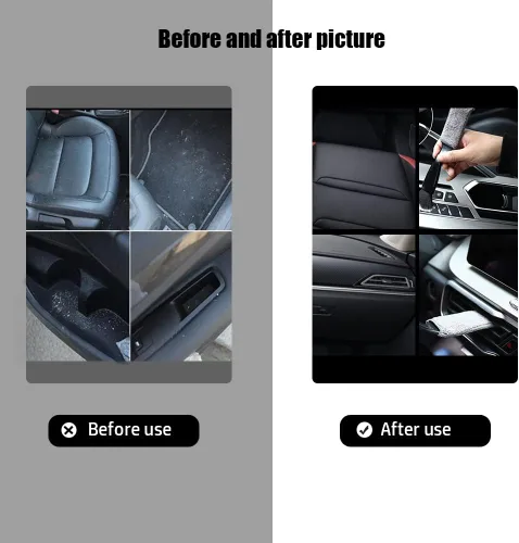Miniatura 7 de Cepillo de doble cabezal para limpieza de coche, cepillos de automóvil para detallar el interior, cepillos para detalles de automóviles exteriores