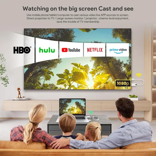 Miniatura 4 de EDUP Transmisor y receptor HDMI inalámbrico, extensor HDMI inalámbrico 1080P actualizado 2026 de rango de 165 pies, Plug & Play, proyección de audio