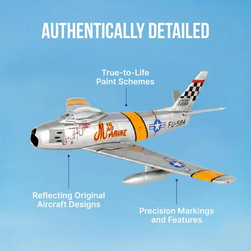 Miniatura 6 de Daron Sello comercial mundial F-86 Sabre Mig Mad Marine Jet