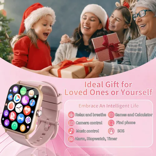 Miniatura 8 de Reloj inteligente para hombres y mujeres con llamadas, rastreador de actividad física de 1.83 pulgadas con monitor de frecuencia cardíaca/sueño
