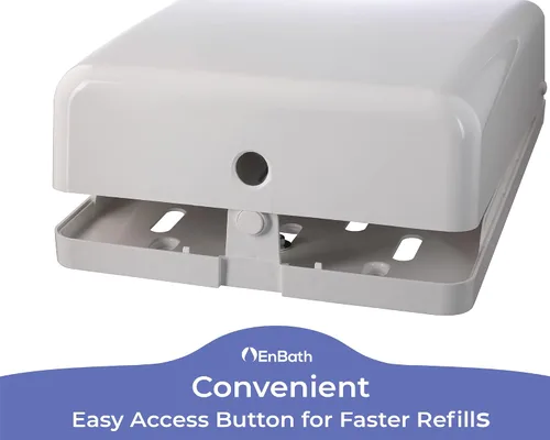 Miniatura 7 de Dispensador de toallas de papel comercial para montaje en pared, capacidad para 500 toallas de mano multipliegues, plegadas en Z, plegadas en C