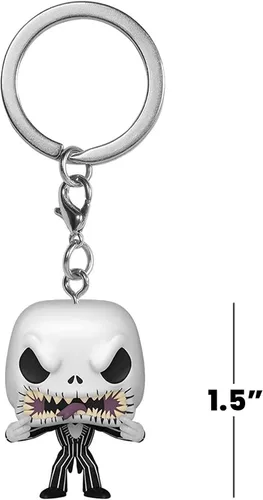 Miniatura 5 de Funko Llavero Pop: Pesadilla antes de Navidad - Jack Skellington - Cara de miedo - Disney: The Nightmare Before Christmas - Mini figura