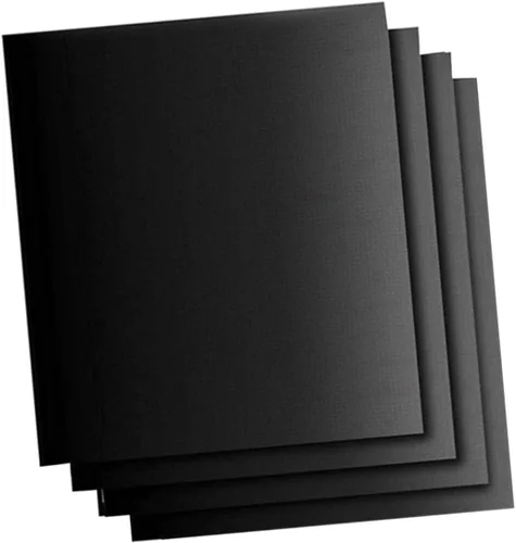 Miniatura 10 de Yardwe Alfombrilla para parrilla de barbacoa, resistente al calor, antiadherente, para horno, bandeja para horno, apta para lavavajillas