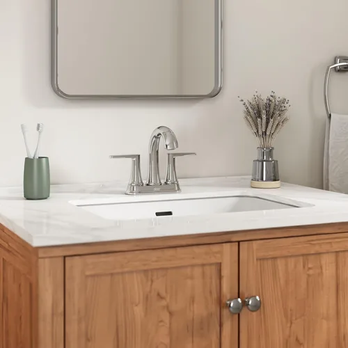 Miniatura 4 de American Standard 7429201.002 Becklow - Grifo de baño central de dos manijas de 4 pulgadas, 1.2 GPM, cromado