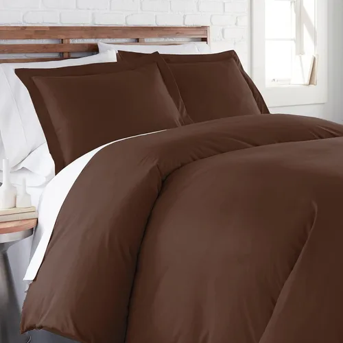 Miniatura 32 de Southshore Fine Living, Inc. Funda de edredón negra – Fácil cuidado, sin arrugas, resistente a la decoloración, resistente al pelo de mascotas, Negro