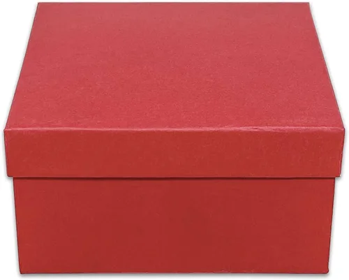 Miniatura 74 de TheDisplayGuys - Paquete de 25 cajas de cartón rellenas de algodón #33 para joyas, color rojo mate (3.5 x 3.5 x 1.0 pulgadas), para envío