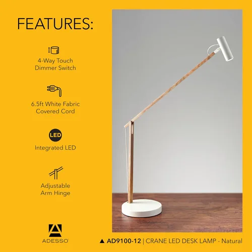 Miniatura 8 de ADS360 AD9100-12 Lámpara de escritorio LED grúa
