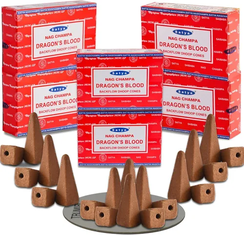 Miniatura 15 de Conos de incienso de contraflujo de salvia blanca californiana para fuente de humo aromática en cascada y alfombrilla - Paquete de 12