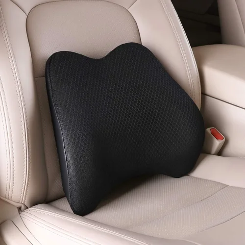 Miniatura 13 de Almohada de apoyo lumbar de espuma viscoelástica para coche - Soporte para la espalda para asiento de coche (Beige)