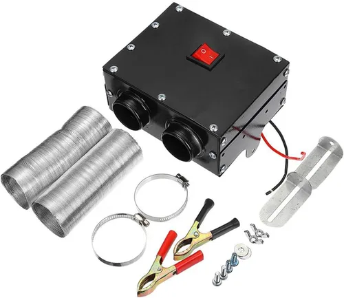 Miniatura 7 de Calentador de Coche - TOPMELON Descongeladores de Parabrisas Desempañador de Coche 12V 500W Calentador de Coche 2 en 1 Calentadores Portátiles