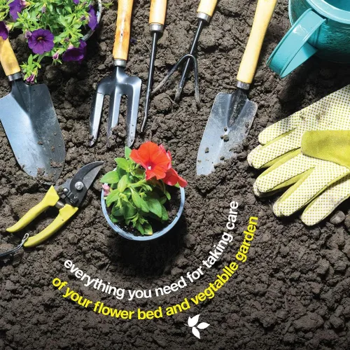 Miniatura 4 de Juego de herramientas de jardín de 10 piezas - Juego completo de herramientas de jardín resistentes con bolso de moda - Kit de suministros