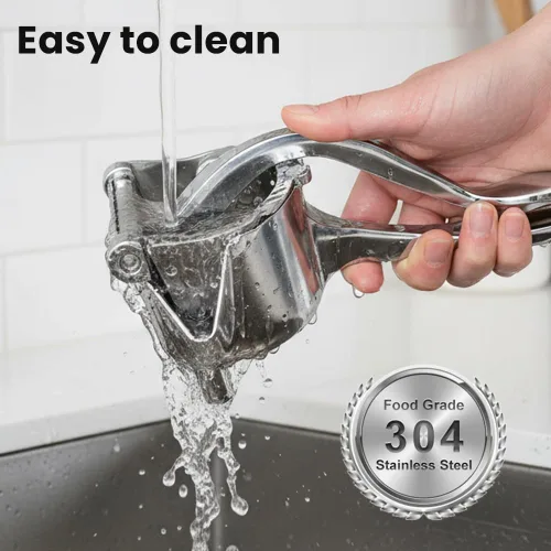 Miniatura 5 de Exprimidor manual de frutas resistente, exprimidor de jugo de fruta fresca de aleación de aluminio 2026, extractor de jugo desmontable con tazón