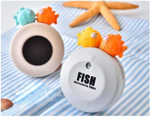 Miniatura 8 de Temporizadores de maquinaria Bobofish de dibujos animados de 60 minutos mecánico para cocina, reloj con alarma fuerte, contadores de alarma manual