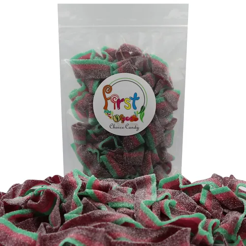 Miniatura 2 de Cintas de gomitas ácidas de colores variados (sandía, 2 LB)