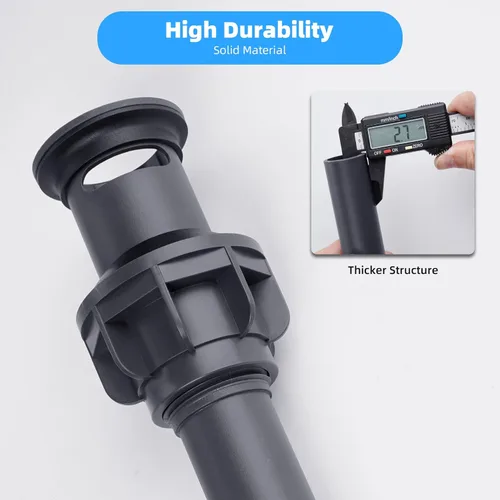 Miniatura 6 de Hibbent Paquete de 2 Tapones Universales de Drenaje para Fregadero de Baño, Colador de Drenaje Emergente con Desbordamiento, Tapón de Fregadero