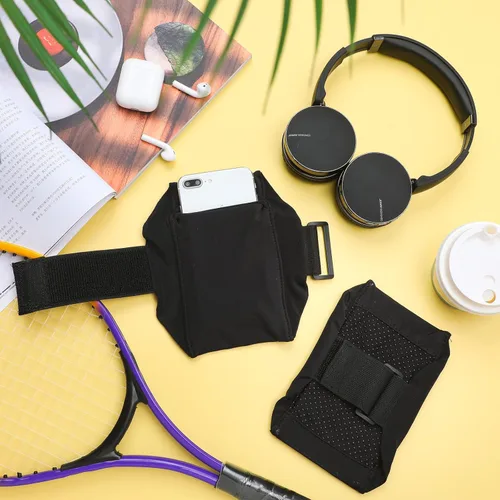 Miniatura 7 de Jadive Paquete de 2 correas para las piernas para teléfono celular, soporte para teléfono inteligente, banda antideslizante para el tobillo, correas