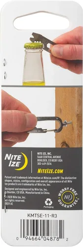 Miniatura 11 de Nite IZE KMTSE-11-R3 DoohicKey Llavero Multiherramienta, 1 Unidad (Paquete de 1), Acero Inoxidable