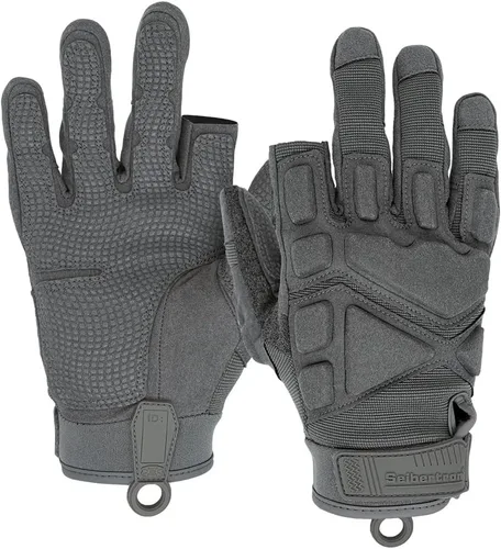 Miniatura 11 de Seibertron Guantes S.O.L.A.G para deportes al aire libre resistentes al agua con dedo completo y pantalla táctil, para adultos y jóvenes Negro-1/2