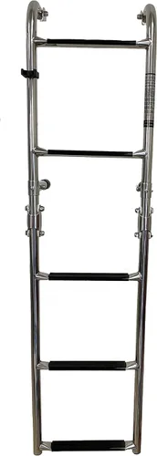 Miniatura 8 de 77090402 Escalera plegable para barco de 5 escalones Acero inoxidable Escalera para barco de esquí Escalera para pontón 2 + 3 escalones
