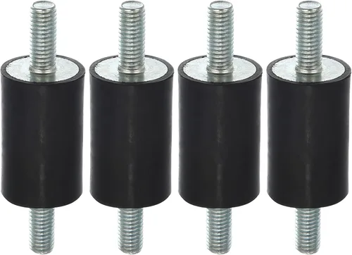Miniatura 12 de X AUTOHAUX 4 piezas M8 - Amortiguador aislante de goma antivibración para automóvil, 0.984 x 0.787 in, montaje de bobina de goma, soportes
