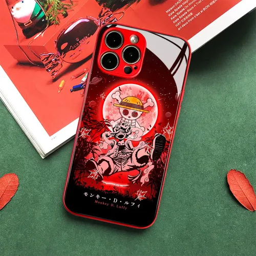 Miniatura 4 de Gear 5 Nika Joy Boy - Carcasa protectora de silicona suave con diseño de manga de anime japonés anticaída, diseño de manga y vidrio templado