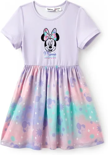 Miniatura 21 de Disney Minnie Mouse Princess Frozen Elsa Stitch - Vestido para niñas sin mangas y manga corta, ropa casual de verano para bebés y niños pequeños