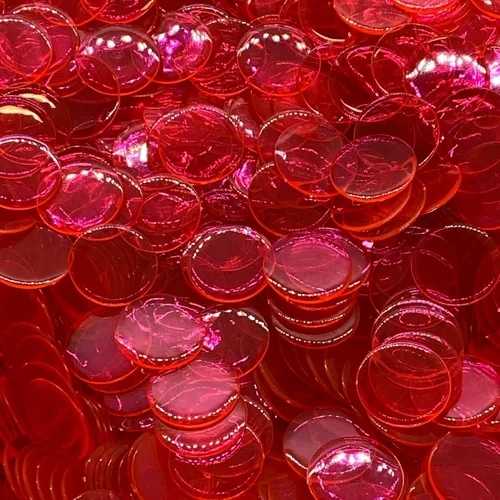 Miniatura 17 de MR CHIPS Chips de bingo de plástico para juegos de bingo de 50,000 unidades y caja de 33,000 unidades Fichas de conteo de colores sólidos y Negro