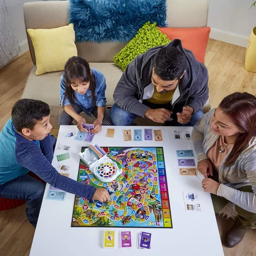 Miniatura 5 de Juego de mesa The Game of Life, juegos familiares para niños de 8 años en adelante, las clavijas vienen en 6 colores, juegos de mesa familiares