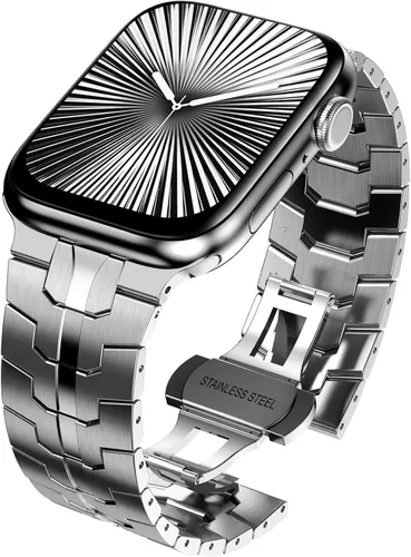 Miniatura 12 de Correa de acero inoxidable WINGLE para Apple Watch Band Ultra 3/2/1 Banda Ultra 49mm 46mm 45mm 44mm 42mm Series 11/10 SE 3/2/1 para hombres, bandas