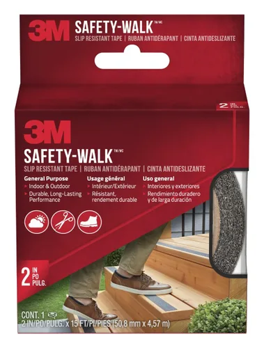 Miniatura 8 de 3M Cinta antideslizante Safety-Walk, 4 pulgadas x 15 pies, cinta antideslizante, se adhiere sin arrugas, curvatura, desgarros, encogimiento