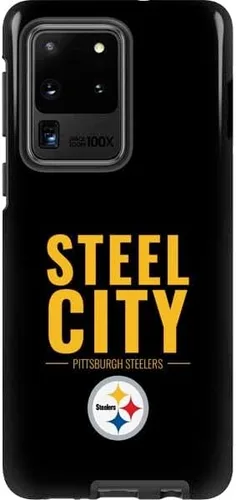Miniatura 5 de Skinit Pro Phone Case Compatible with Galaxy S20 Ultra 5G - Officially Licensed NFL Pittsburgh Steelers Distressed Design