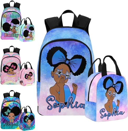 Miniatura 159 de Texto personalizado Elefante desgaste gafas mochila mochila mochila casual Daypack bolsa para mamá niñas, color86-4, Mochilas Daypack